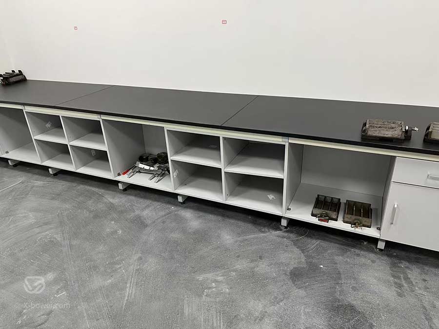 湖北荆门钢木实验台安装现场